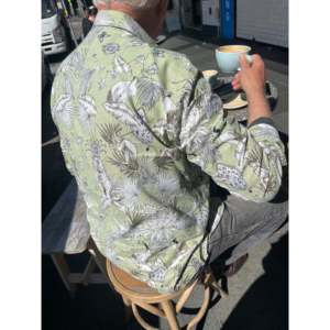 Camisas Casuales con Estampado de Jungla, Colección SAGE, Tela Popelina, Transpirable, para un Uso Diario Cómodo - Product Image 2