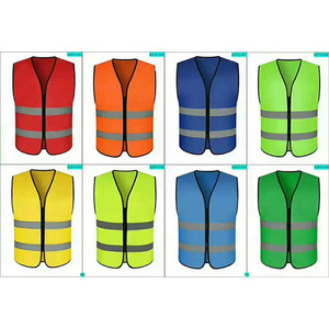 Chaleco Reflectante de Seguridad Reversible de Poliéster Personalizado de Fábrica, Estilo Casual con Logotipo para Motociclistas en Otoño - Product Image 1