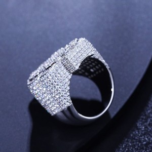 Igi แหวนแต่งงานผู้ชายสีทอง14K 18K คุณภาพระดับพรีเมี่ยมพร้อม VVS Moissanite เพชรตัดแหวนปาร์ตี้ - Product Image 5