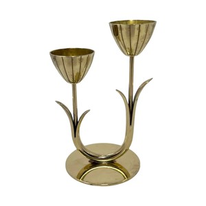 Portavelas de varios brazos de aluminio antiguo para estilo de hogar de lujo y eventos de vacaciones para bodas decoraciones de Navidad y Pascua - Product Image 4