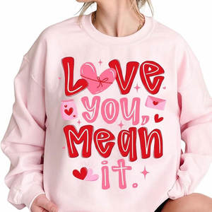 Sweat-shirt spécial Saint-Valentin, fabrication directe, tissu doux, style vêtement pour couples et tenue décontractée - Product Image 1