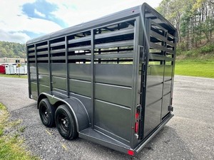 Free Shipping LIVESTOCK <b>TRAILER</b> High Quality 6x16 16'x6.6" 7k GVWR 2001-3000kg Max Payload Durable Hydraulic Core Components for - Product Image 5