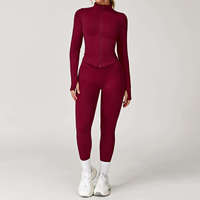 Leggings de yoga tricotés épais, respirants, antibactériens, taille haute, pour femmes, vêtements de sport, exercice et usage quotidien, 220g