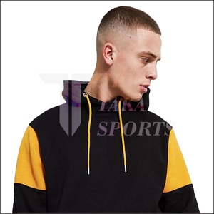 Sweat à capuche pour homme de haute qualité en polyester/coton lourd, style streetwear, col à capuche, motif uni, pull d'automne, écologique - Product Image 4
