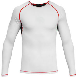100% Spandex Respirant et Séchage Rapide Personnalisable Logo Impression Conception Unique Long MMA Rash Guard-Motif Uni Durable - Product Image 4