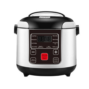 Cuiseur à riz électrique 12V 24V en acier inoxydable, multicuiseur pour voiture et camion, avec fonction de minuterie, de réchauffement des aliments et tasse doseuse - Product Image 1