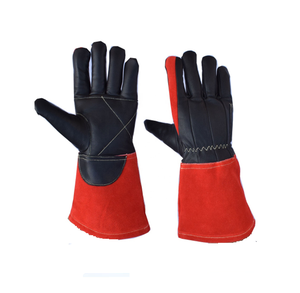 Gants de soudage Tig vendre des gants de travail cuir de vachette de haute qualité résistant à la chaleur protection peau de chèvre argon sécurité - Product Image 1
