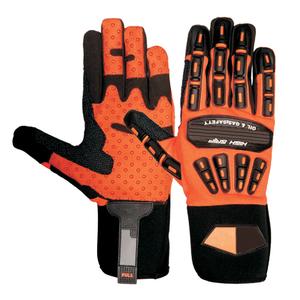 Gants de travail en cuir haute qualité anti-choc, résistants à l'huile et au gaz, protection TPR, pour mécaniciens, avec logo personnalisé - Product Image 4