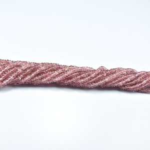 ลูกปัดพลอยทัวร์มาลีนสีชมพูธรรมชาติทรงกลมเรียบ4.5-5.5มม. เส้นพลอยทัวร์มาลีนสำหรับทำเครื่องประดับราคาพิเศษ - Product Image 4