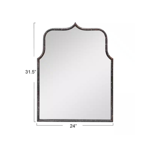 Office Decorative Distressed Black Modern Farmhouse <b>Metal</b> <b>Framed</b> Wall Mirror for Office Wall Decor Mirror Buy From India - Product Image 6