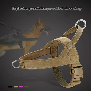 Heavy-Duty No-Pull Dog Harness and <b>Bungee</b> Leash Set Durable Training Control Vest for Medium Large Working Dogs - Product Image 3