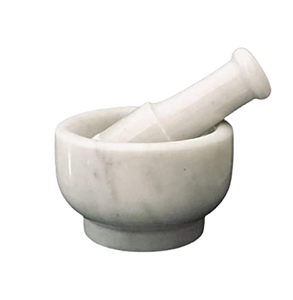Mortero y Maja de mármol blanco de piedra Natural 2025 para molinillo de medicina precios bajos utilizables por exportadores de India - Product Image 6