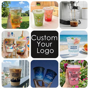 Gobelets en plastique transparent PET de 16 oz avec couvercles à bec verseur sans paille, personnalisables avec logo Cundao - Product Image 4