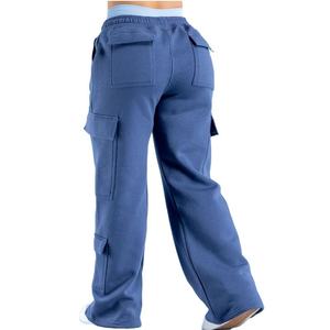 Best Selling <b>High</b> Quality Women's Winter Casual <b>Trousers</b> Quick Dry Breathable <b>Elastic</b> Mid <b>Waist</b> Customizable Logo Design Flat - Product Image 4