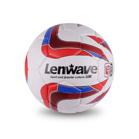 Ballons de football professionnels personnalisés en nylon thermocollé brillant, taille 5, norme officielle de match, intérieur/extérieur