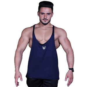 Gimnasio verano personalizado hombres chaleco sin mangas entrenamiento músculo camisa ejercicio transpirable camiseta sin mangas Fitness correr camisetas - Product Image 4