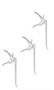 Punzón Quirúrgico para Foramenotomía con Eje Curvo Ascendente y Corte Hacia Arriba de Dentavex Corporation - Product Image 2