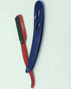 Maquinilla de afeitar profesional de borde recto de hoja de Metal inoxidable individual para polvo de afeitar de cerca, regalo para la depilación corporal de los hombres - Product Image 6