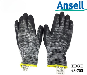 Ansell EDGE 48-705 Guantes anticortes resistentes a la abrasión Material HPPE Agarre de flexibilidad de destreza para entornos secos - Product Image 1
