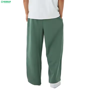 Good quality <b>Slim</b> Fit Men's Winter <b>Jogger</b> Flared Pants 100% Cotton Blank Plain Fleece Elastic Waist Quick Dry Casual - Product Image 5