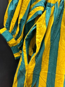 Meilleure qualité impression numérique femmes trois quarts manches lin robe mi-longue pur coton été imprimé fleuri décontracté naturel gland - Product Image 4