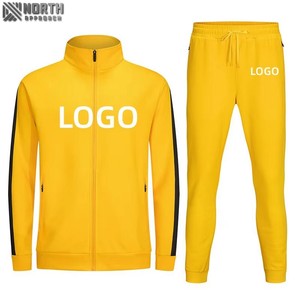 Ensemble de jogging à capuche de couleur unie avec logo personnalisé pour hommes survêtements en coton surdimensionnés pour hommes survêtement vintage - Product Image 1