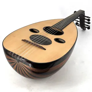 Oud Árabe Profesional de 11 Cuerdas y 6 Vías - Lira Oriental Hecha a Mano con Madera de Wenge y Caoba - Product Image 5