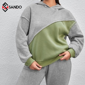 ชุดกีฬาวิ่งน้ำหนักเบามีฮู้ดสำหรับผู้หญิงชุดวอร์มผ้าไนลอนระบายอากาศได้ดีไซส์ใหญ่พิเศษพิมพ์ลาย2 - Product Image 4