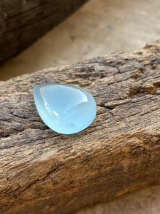 Pierre Cabochon en forme de poire aigue-marine de couleur naturelle avec pierre précieuse en vrac de bon lustre pour la fabrication de bijoux 11.57 carat - Product Image 6
