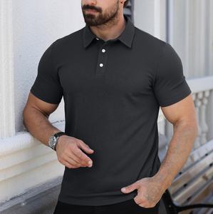 T-shirt à manches courtes pour homme, en spandex à séchage rapide, respirant, décontracté, pour le sport, le golf, le travail - Product Image 2