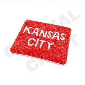 Monedero de lentejuelas de cereza Cartera con cuentas de semillas personalizada Hermoso regalo de mamá-Diseño de corazones para niñas - Product Image 5