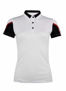 Buena calidad, novedad de verano 2025, polos de manga corta para mujer, ropa informal transpirable a la moda para mujer, ropa informal cómoda de Color sólido - Product Image 4