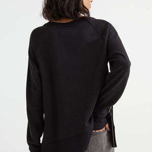 Sudaderas con logotipo personalizado para mujer, Sudadera larga informal con hombros descubiertos para mujer - Product Image 5