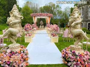 ตกแต่งทางเข้าห้องโถงแต่งงานด้วยรูปปั้นพระพิฆเนศสีทองรูปพระพิฆเนศสำหรับตกแต่งทางเข้างานแต่งงานรูปปั้นพระพิฆเนศออสเตรเลีย - Product Image 3