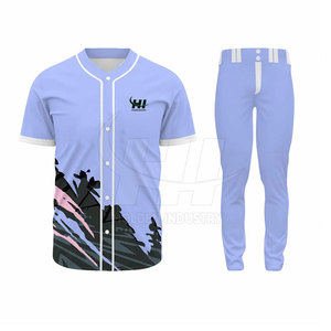 Uniforme de baseball au design classique, facile d'entretien, kit sportif, uniforme de baseball à vendre - Product Image 3