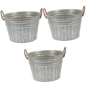 Jardinière en fer galvanisé écologique de qualité supérieure taille personnalisée pour la maison jardin hôtels appartements décorations extérieures poignée - Product Image 2