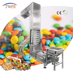 Uniforme suiker-schroeftransportband voor snacks en gedroogd <span class=keywords><strong>fruit</strong></span>, emmerliften met emmers - Product Image 1