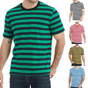 Novedad de verano, Camiseta con cuello redondo de secado rápido a la moda, camiseta de manga corta informal holgada de Color sólido para hombre - Product Image 1