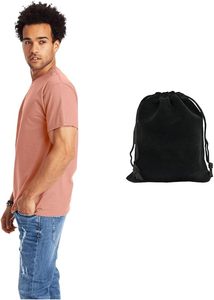 Tendance unisexe 220gsm T-shirt à manches courtes pour hommes, 100% coton pré-rétréci, coupe classique, étiquette détachable 2025 - Product Image 6