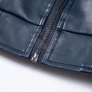 Chaqueta Bomber de Piel de Oveja para Hombre, Cuello Alto, Ecológica, Transpirable, Ropa de Calle de Invierno, Personalizable por Delante - Product Image 5