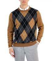 Pull Argyle Respirant pour Homme Léger Tendance Actuelle Anti-Plis Qualité Supérieure Laine/Coton/Cachemire Prix Abordable