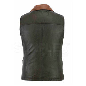 Chaleco de cuero para hombre de diseño único de gran oferta, ligero y transpirable para ropa exterior de invierno, recién llegado - Product Image 4