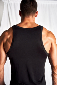 Camiseta sin Mangas para Hombre, Color Gris Oscuro, Cuello Redondo, Tejida, Color Sólido, Transpirable, Informal, para Entrenamiento, Gimnasio, Uso Diario - Product Image 4