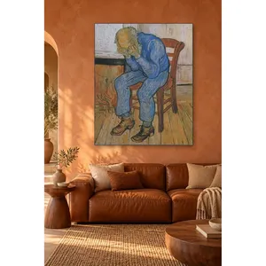 Impression sur toile Fida Van Gogh Vieil homme avec la tête dans les mains - Product Image 1