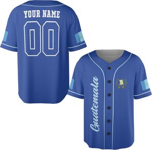 Nouveau maillot de baseball personnalisé avec logo Guatemala, maillot de baseball respirant pour hommes et femmes, prix bas, maillot Guatemala enfant/jeunesse - Product Image 2
