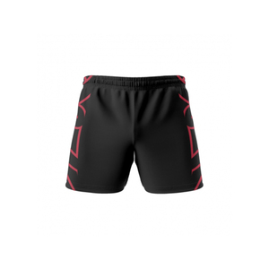 Usine Personnalisé 100% Polyester Respirant Rugby Footy Shorts Unisexe Broderie Logo Poches Sportswear Motif - Product Image 2
