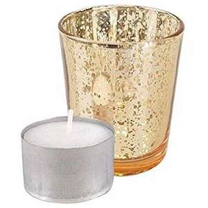 Elegant Metal <b>Tea</b> <b>Light</b> <b>Candle</b> Stand with Glass Votive <b>Candle</b> Holders for Home Christmas Decoration - Product Image 2