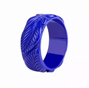 Brazaletes de Resina Acrílica con Diseño de Hojas, Estilo Bohemia, Alta Calidad, Unisex, Joyería para Mujer, 2026 - Product Image 4