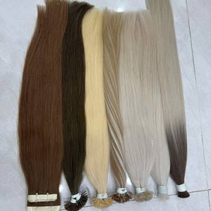 VENTE CHAUDE CHEVEUX RUSSES DROITS NATURELS K U I V POINTE KÉRATINE COULEURS DE QUALITÉ SUPÉRIEURE NUANCES EXTENSIONS DE CHEVEUX HUMAINS SLAVES - Product Image 6