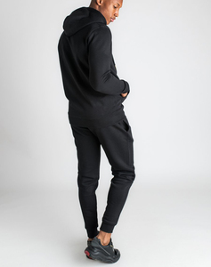 Fabricant personnalisé nouveauté survêtement football hommes survêtements Logo Tech polaire fermeture éclair plaine jogging hommes survêtement hommes sweats à capuche - Product Image 3